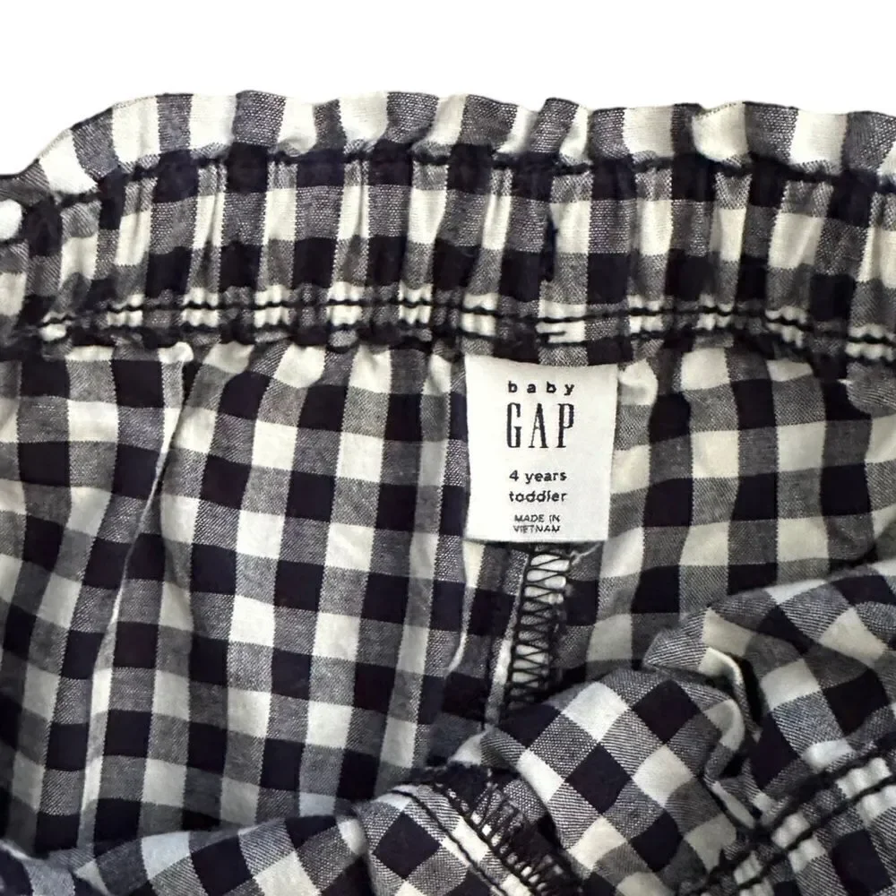 GAP Kids | Navy | GINGHAM COTTON JOGGERS
